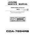 ALPINE CDA7894RB Manual de Servicio