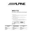ALPINE MRD-F752 Manual de Usuario