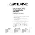 ALPINE MRVF407 Manual de Usuario