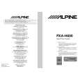 ALPINE PXAH600 Manual de Usuario