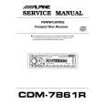 ALPINE CDM7861R Manual de Servicio