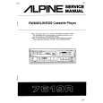 ALPINE 7619R Manual de Servicio