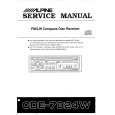 ALPINE CDE7824W Manual de Servicio